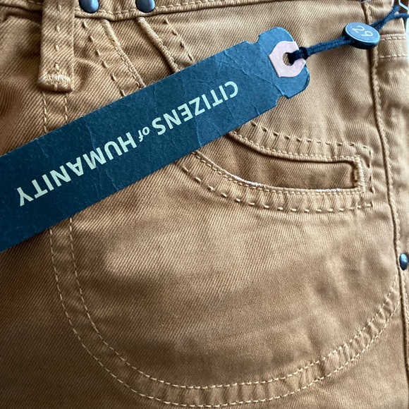 Bell bottoms jeans Citizen of Humanity jeans pants tan rust color women 29/34 - Picture 8 of 15